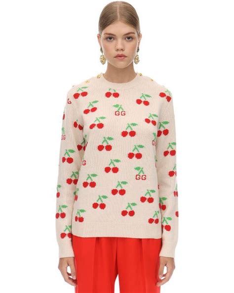 cherry gucci sweater|gucci color sweater.